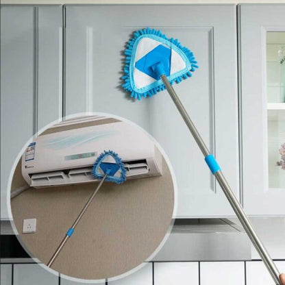 Multifunctional 360 Degree Rotatable Adjustable Microfiber Telescopic Triangle Long Handle Cleaning Mop