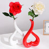 Minimalist Ceramic 3D Heart Shape Flower Vase