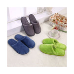 Winter Slippers Candy Fleece Warm Soft Flat Women Men Slipper