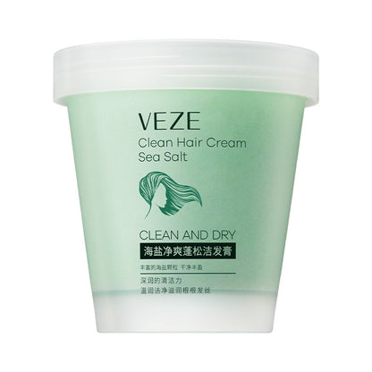 VEZE Sea Salt Clean Hair Cream Clean Fluffy Hair Refreshing Hair Roots Hair Care Cream 250g