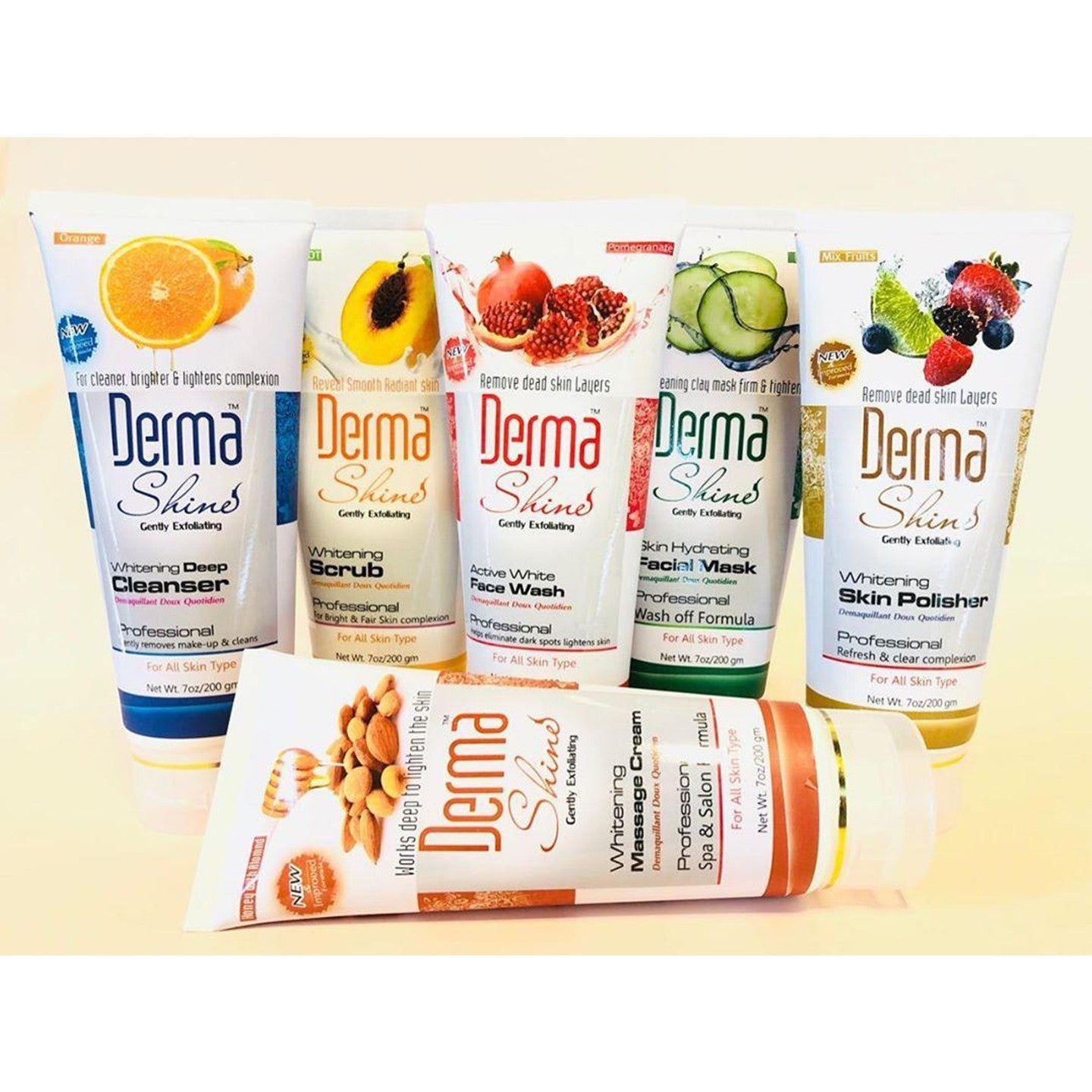 Derma Shine Fruit Facial Kit Pack Of 6