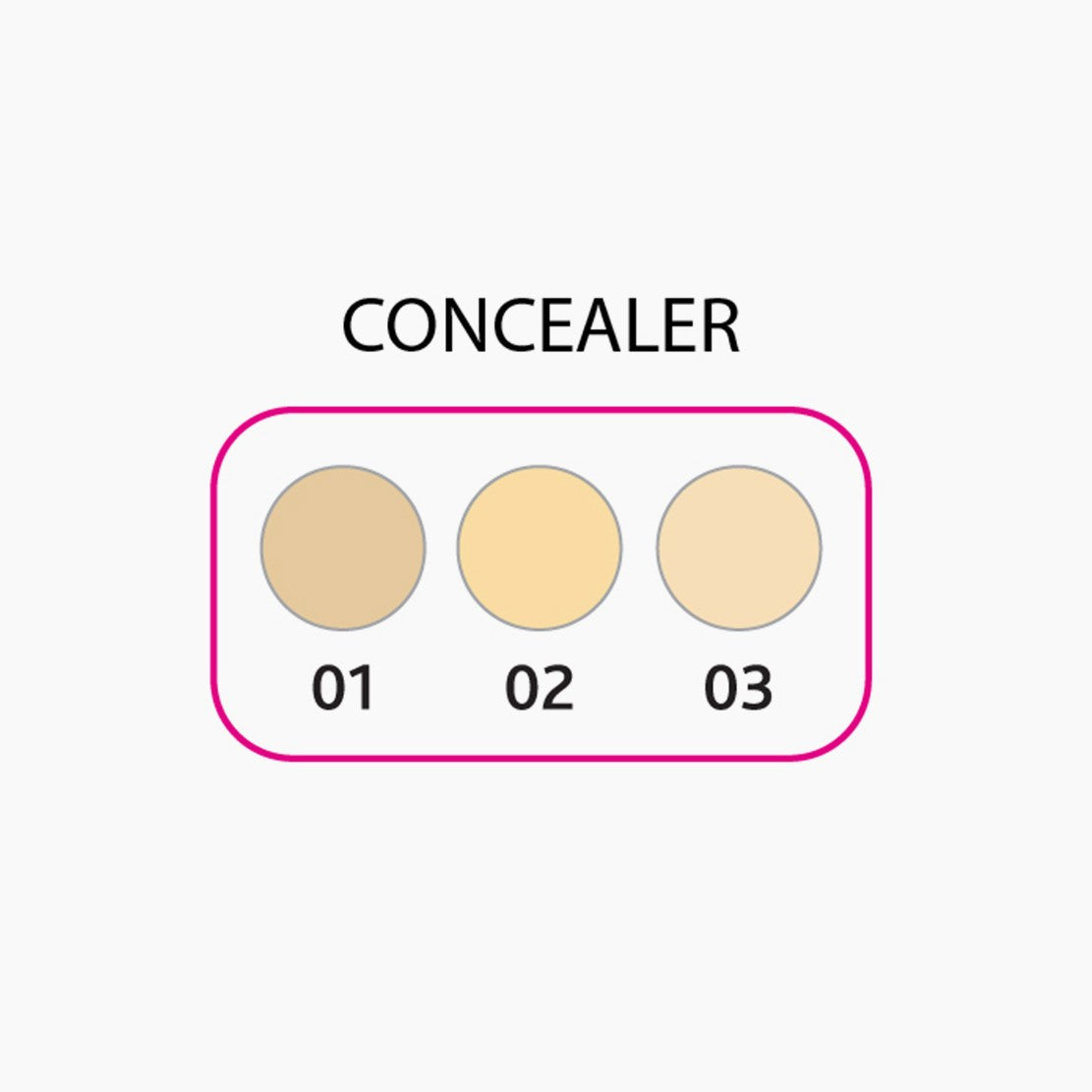 Glamorous Face Concealer (3 Shades)