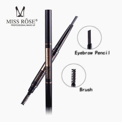 Hengfang Serenade Velvet Matte Lipsticks & Miss Rose 2in1 Double-headed Hard Eyebrow Pencil Waterproof and Sweat-proof Automatic Rotating Eyebrow Pen