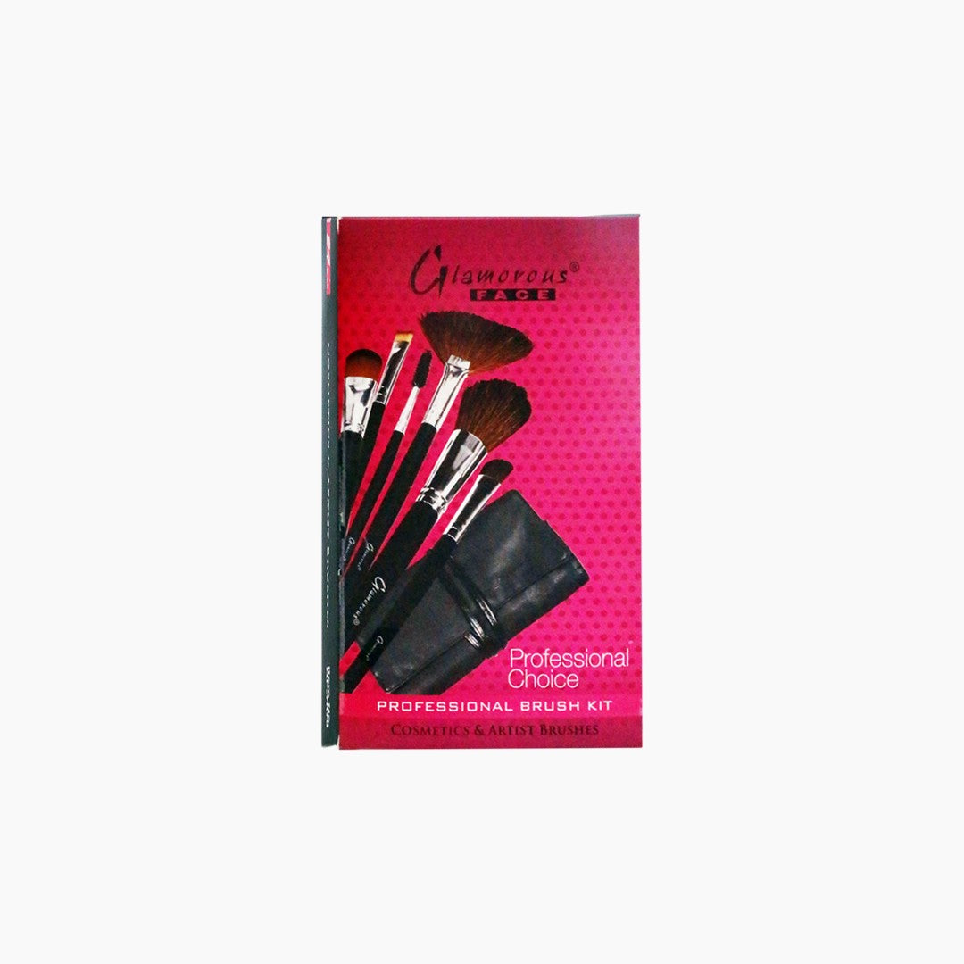 Glamorous 24 Piece Leather Brushset