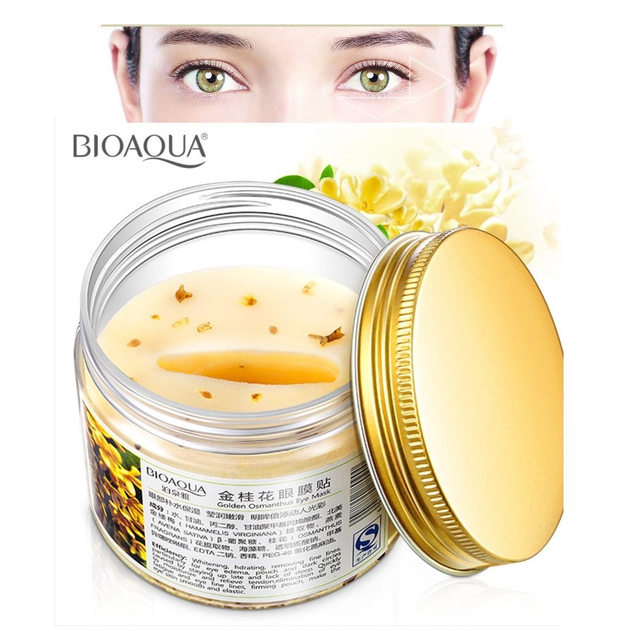 BIOAQUA 80PCS/BOTTLE GOLD OSMANTHUS EYE MASK COLLAGEN
