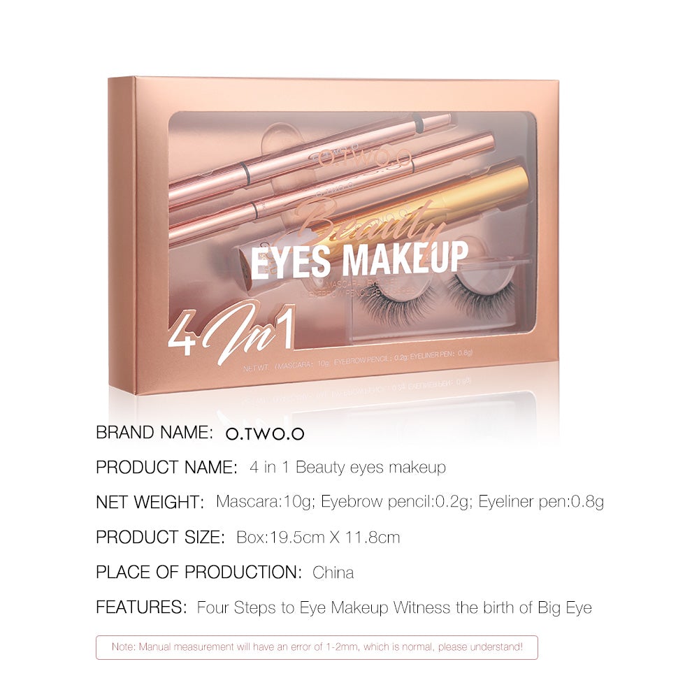 O.TWO.O New Eye Makeup Gifts set 4in1 Beauty Eyes Makeup Set
