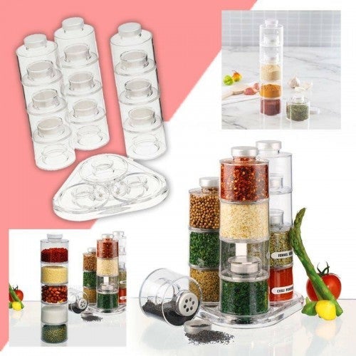 12Pcs Spice Tower