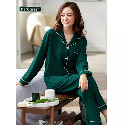 SILK NIGHT SUIT - GREEN