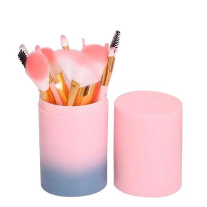 12 Pcs Makeup Brush With Jar