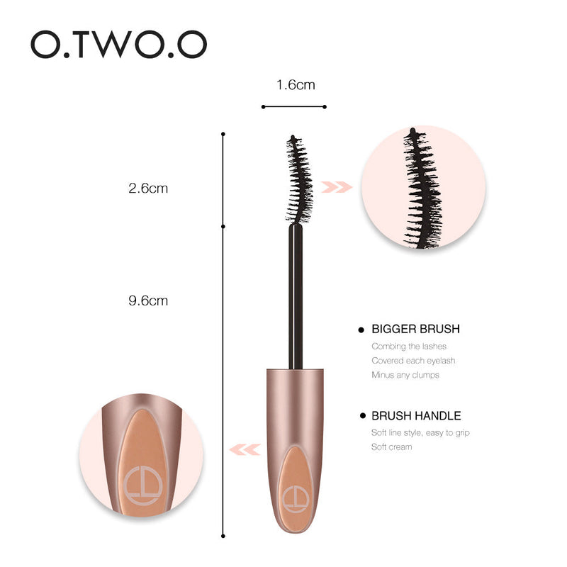 O.TWO.O Microfiber Lash Mascara Long Lasting Lengthening Curling Waterproof Black Mascara