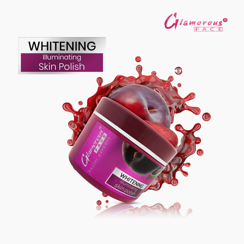 Glamorous Face Whitening Illuminating Skin Polish (JAR 500ML)