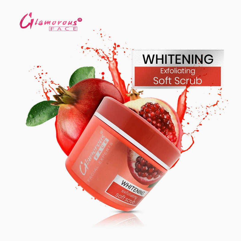 Glamorous Face Whitening Exfoliating Soft Scrub (Jar 500ml)