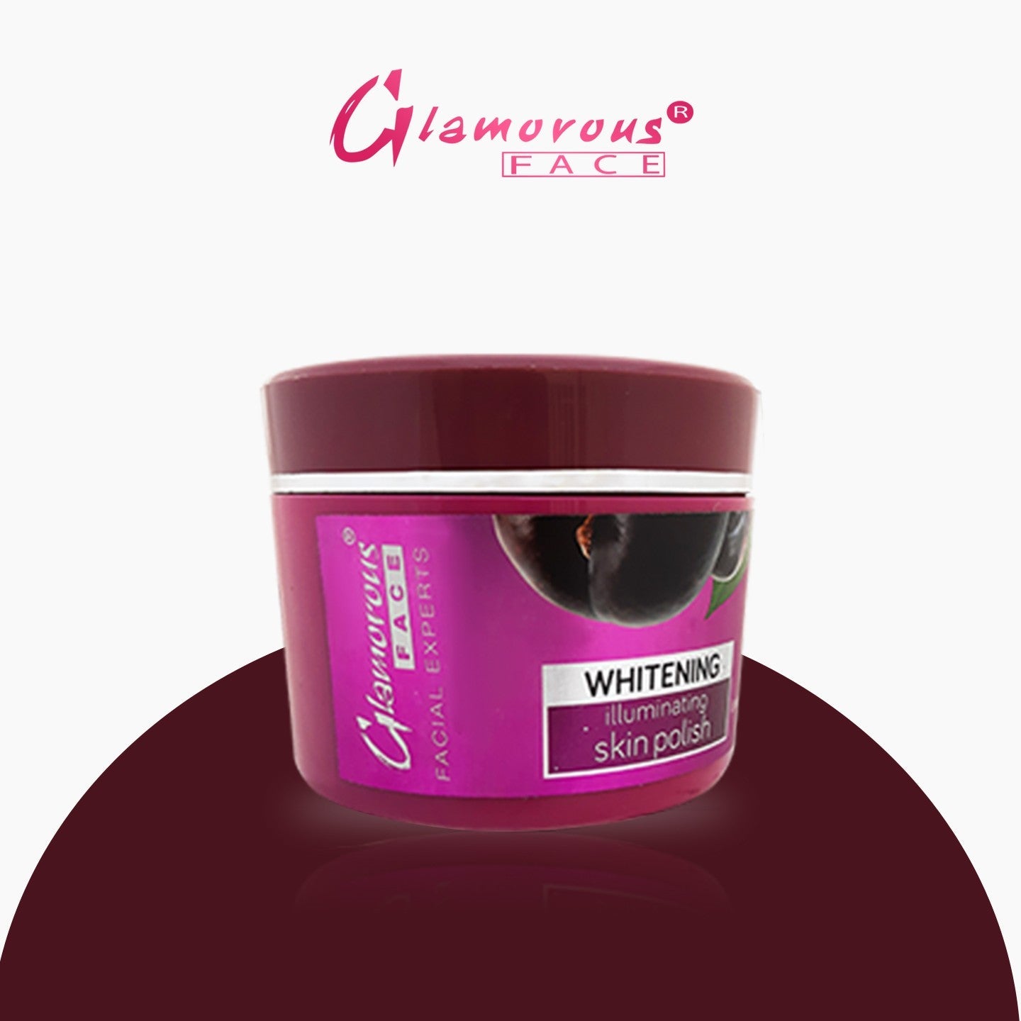 Glamorous Face Whitening Illuminating Skin Polish (JAR 500ML)