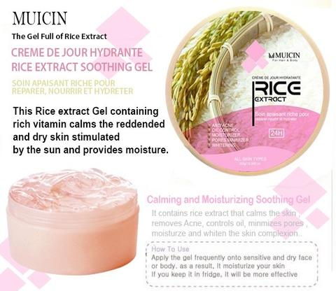 Muicin Rice Extract Soothing Gel for Body & Hair 300g