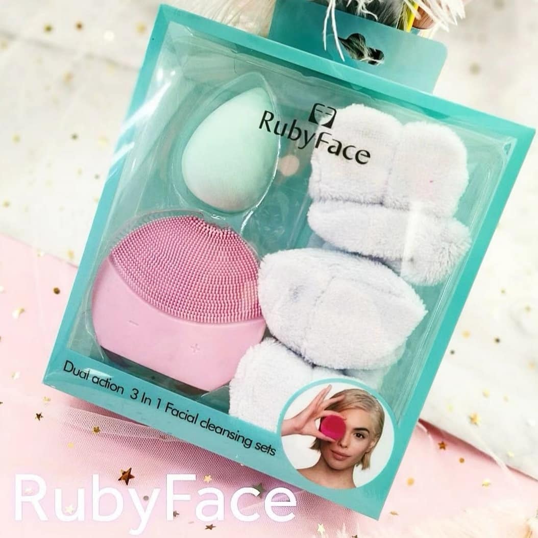 Ruby Face Dual 3 in 1 Facial Cleansing Sets