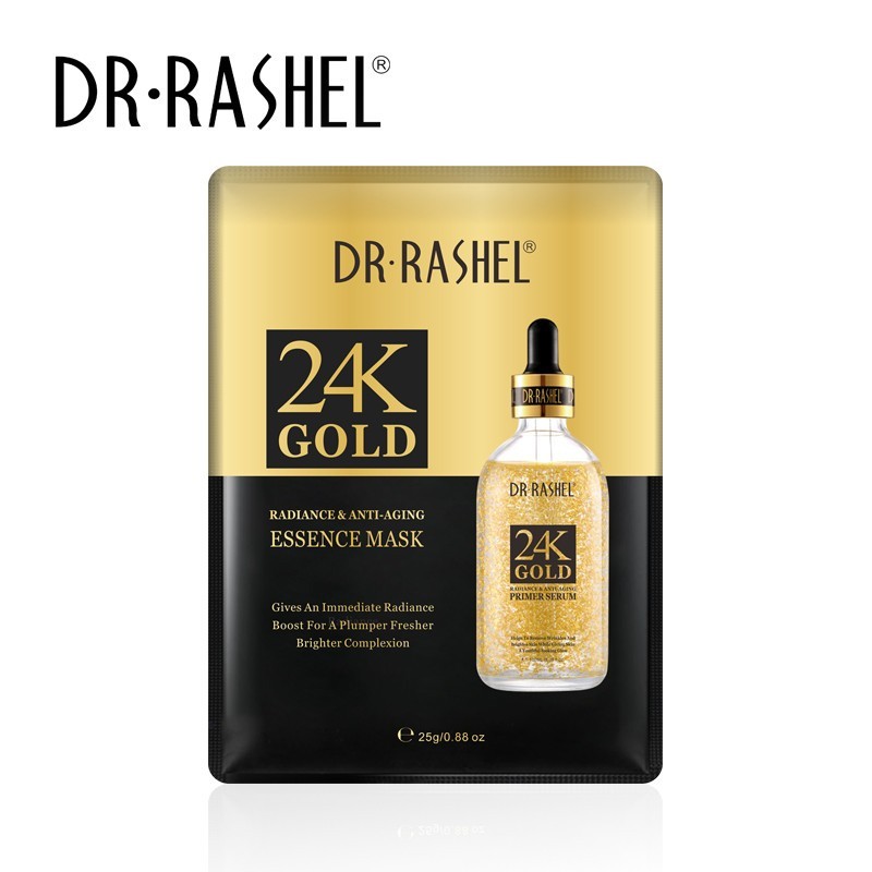 Dr Rashel 24K Gold Radiance & Anti- Aging Essence Mask - 5Pcs