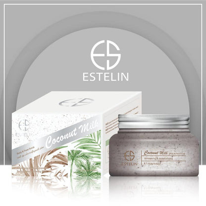 Estelin Coconut Milk Body and Face Scrub