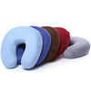 1PC New U Shaped Travel Pillow Car Air Flight Inflatable Pillows Neck Support Headrest Cushion Soft Nursing Cushion Black