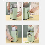 Multifunctional Table Top Drum Grater Square