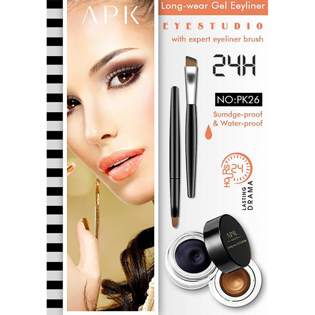 APK LONG-WEAR GEL EYELINER BLACK BROWN