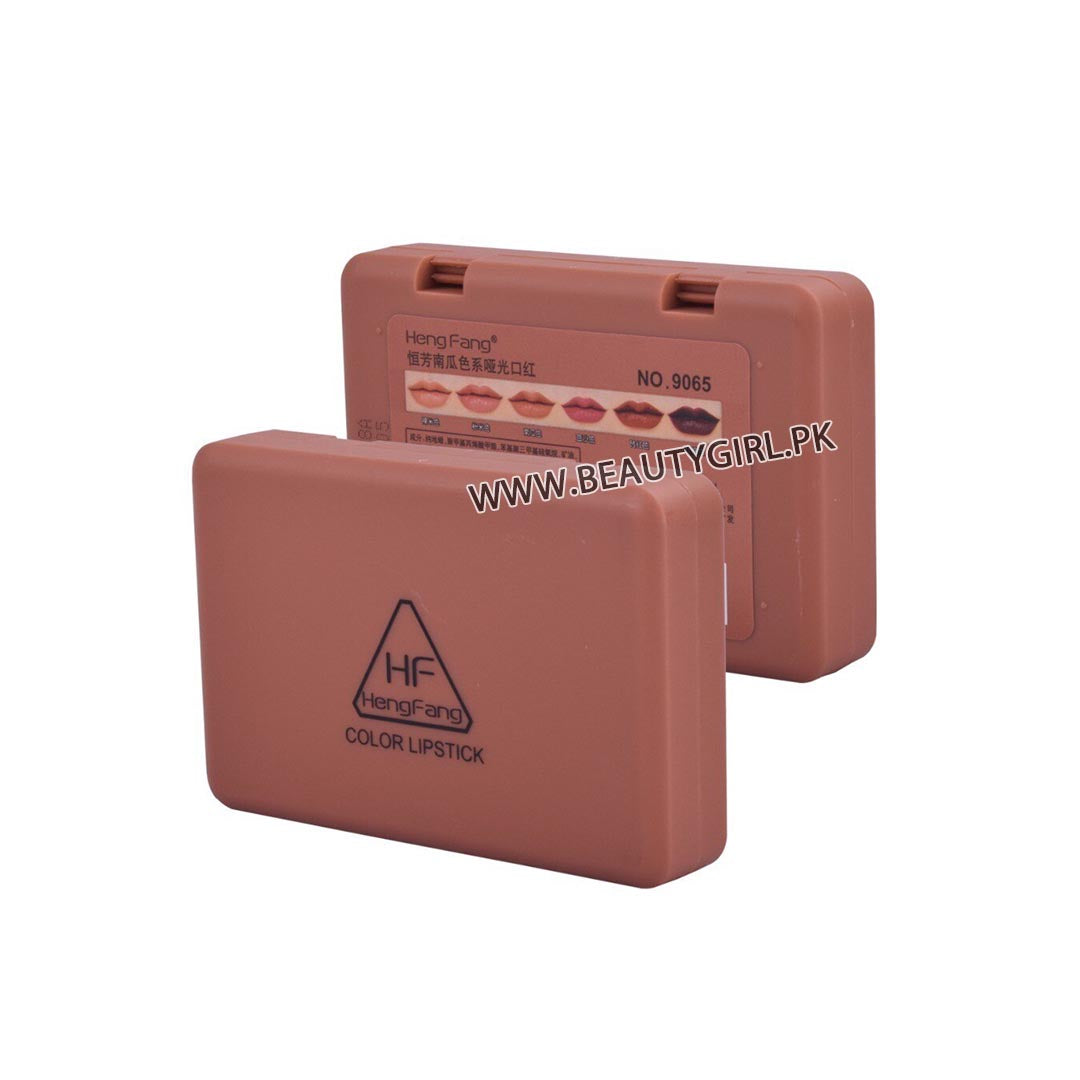Mini Lipsticks by HengFang (Pack of 6Pcs) Nude Edition 9065