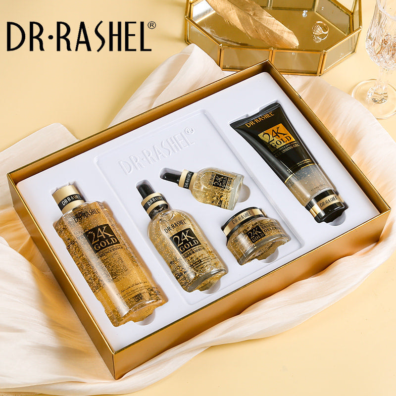 Dr.Rashel 24k Gold Radiance & Anti-Aging Skincare Series With Gift Box