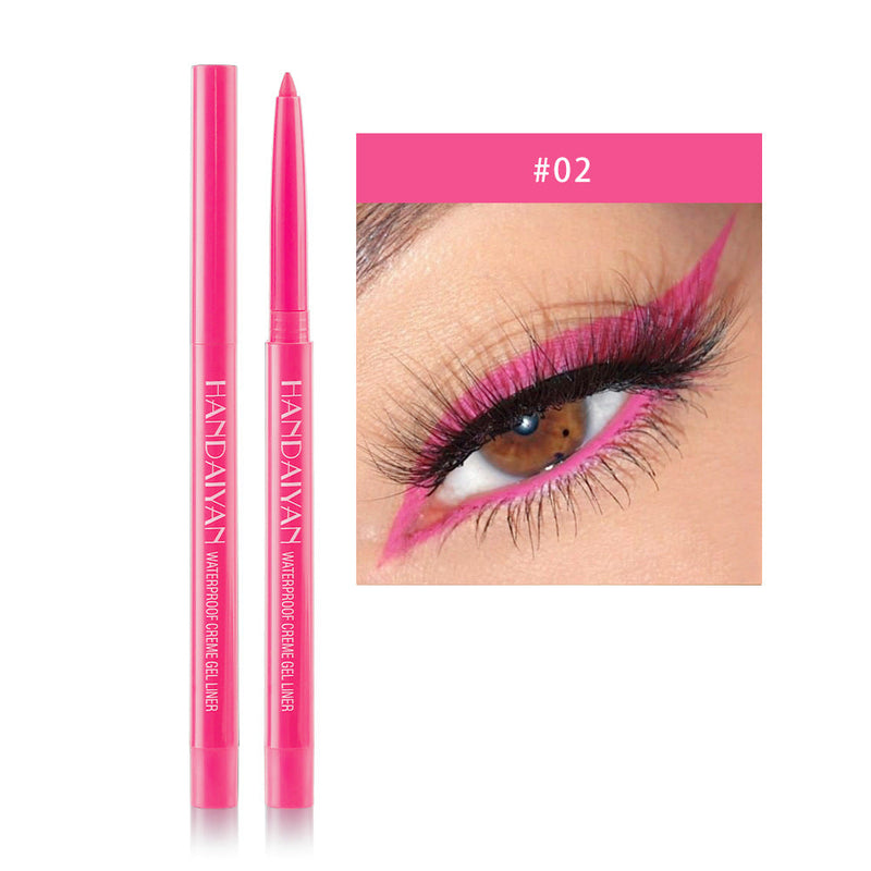 Handaiyan Creme Gel Neon Eyeliner Pen Waterproof (Set of 12pcs)