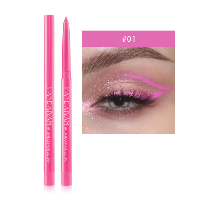 Handaiyan Creme Gel Neon Eyeliner Pen Waterproof (Set of 12pcs)