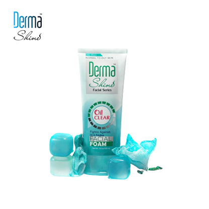Derma Shine Oil Clear Double Power Facial Foam