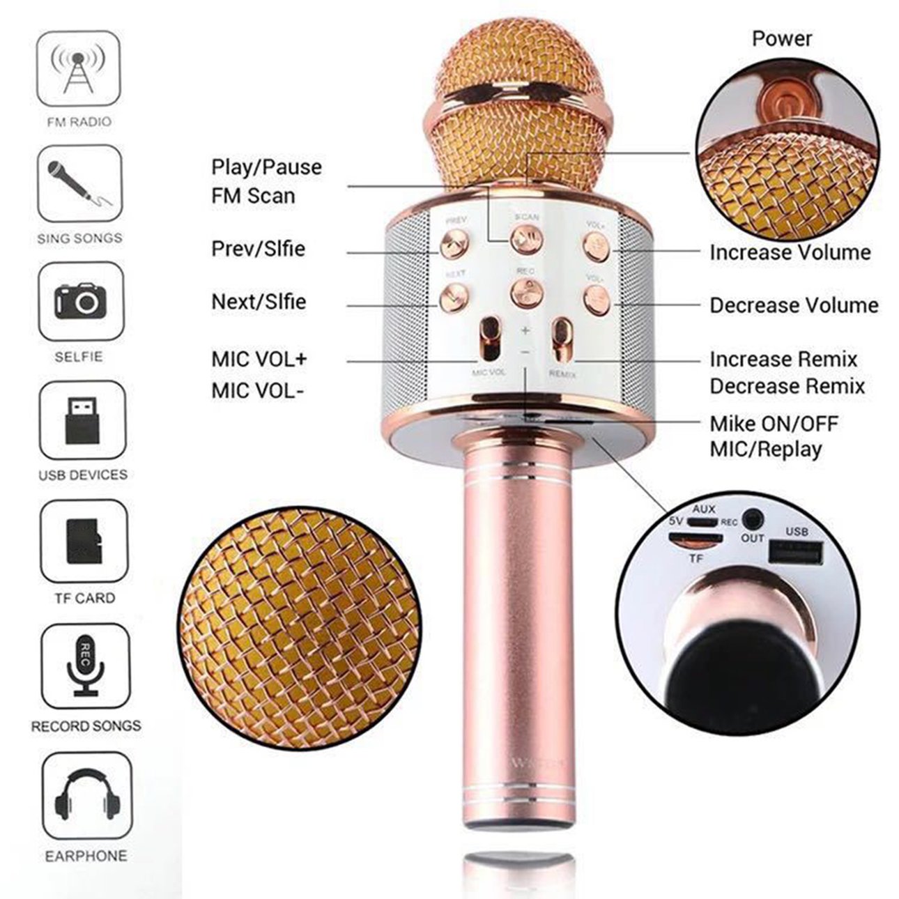 Wireless Bluetooth Mic Speaker