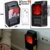 Mini Electric Flame Heater Portable Fireplace RC1000W
