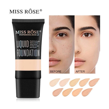 Miss Rose Liquid Foundation + Miss Rose Liptint + Miss Rose 24H Marker Eyeliner