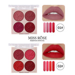 Miss Rose 4 colors Gorgeous Lipstick Palette