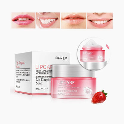 BIOAQUA Strawberry Lip Sleeping Mask Exfoliator Lips Balm