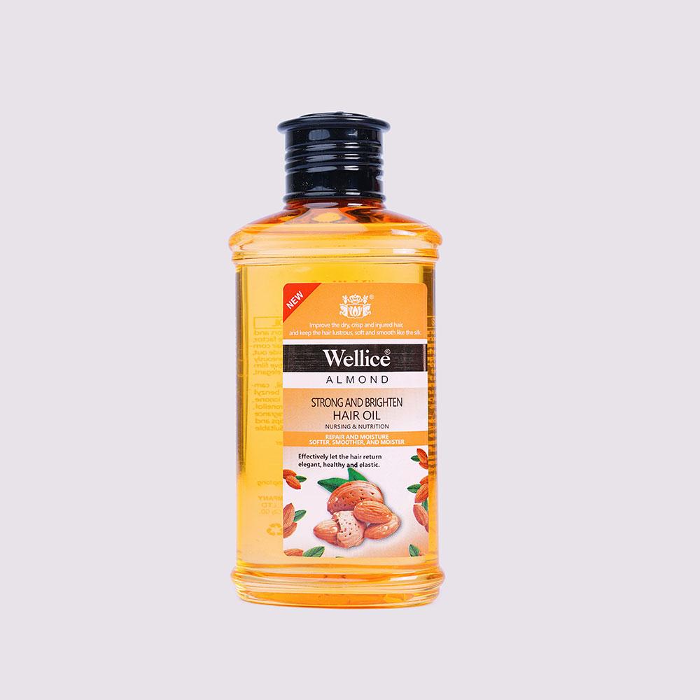 Wellice Strong & Brighten Almond Hair Oil