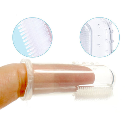 Baby Finger Teeth Brush For Infant Tooth Cleaning card packing (BPA Free)