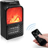 Mini Electric Flame Heater Portable Fireplace RC1000W