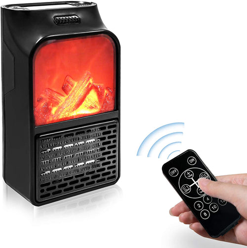 Mini Electric Flame Heater Portable Fireplace 900w