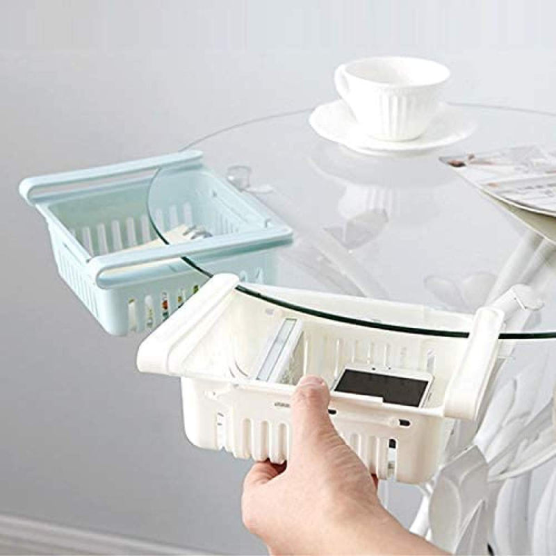 Adjustable Fridge Storage Basket Food Organizer