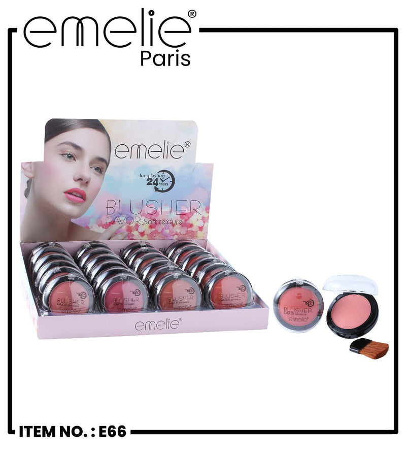 Emelie Favor Soft Texture Blusher Favor Soft Pack of 6