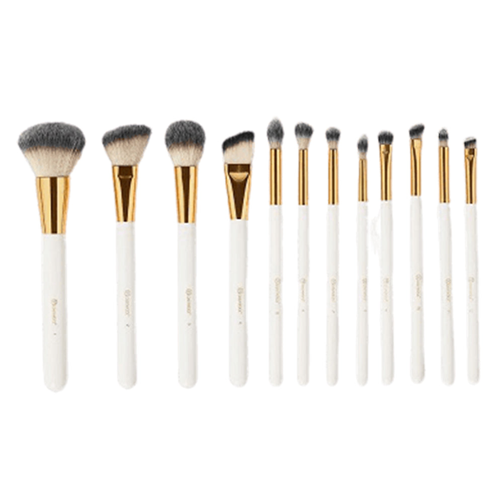 BH Cosmetics White Studded Elegance 12 Pc Brush Set