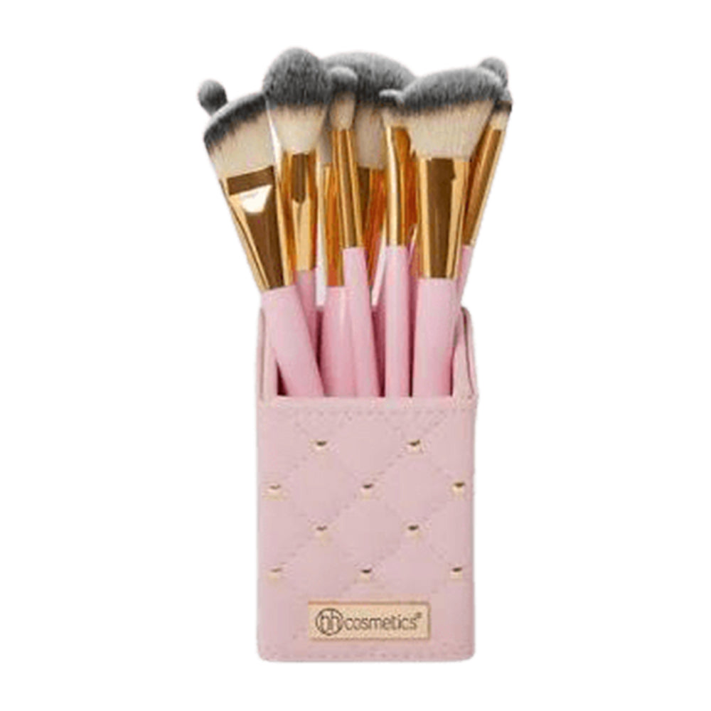 BH Cosmetics Pink Studded Elegance 12 Pc Brush Set