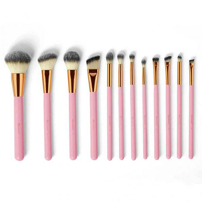 BH Cosmetics Pink Studded Elegance 12 Pc Brush Set