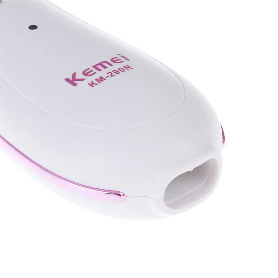 Kemei Rechargeable White Lady Epilator Shaver (Km-290R)