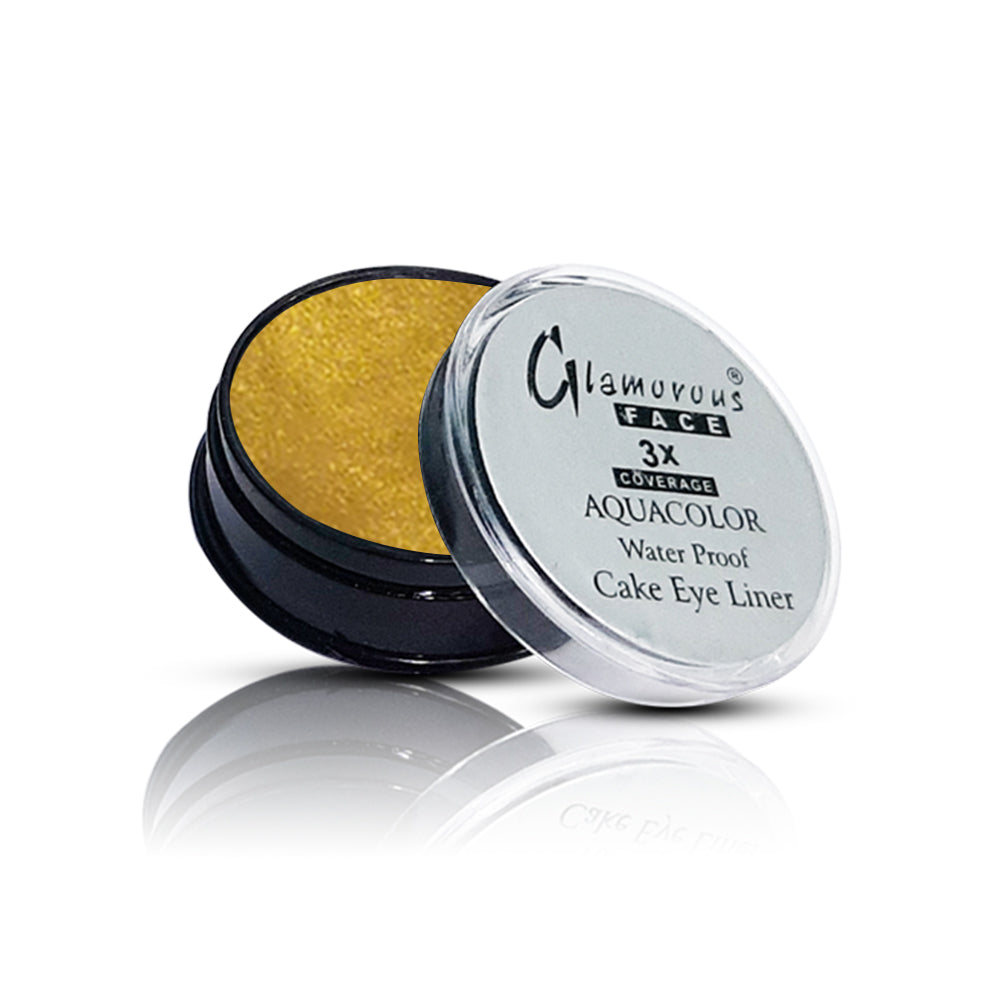 Glamorous Face Water Proof Cake Eyeliner Gold