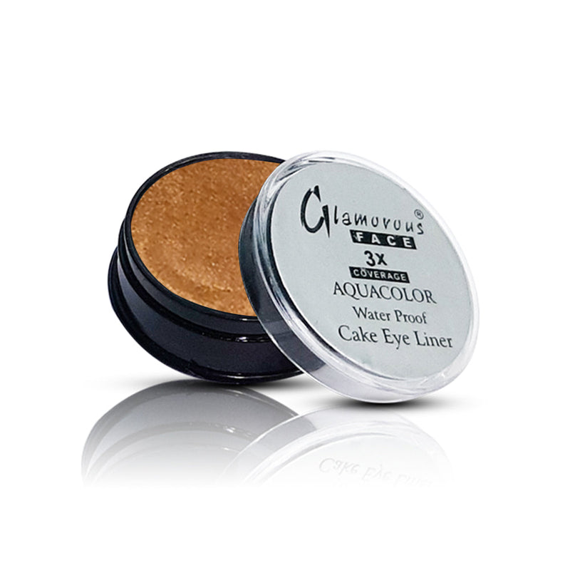 Glamorous Face Water Proof Cake Eyeliner Copper