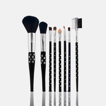 Glamorous 8 In 1 Brush Sets Pot Glass