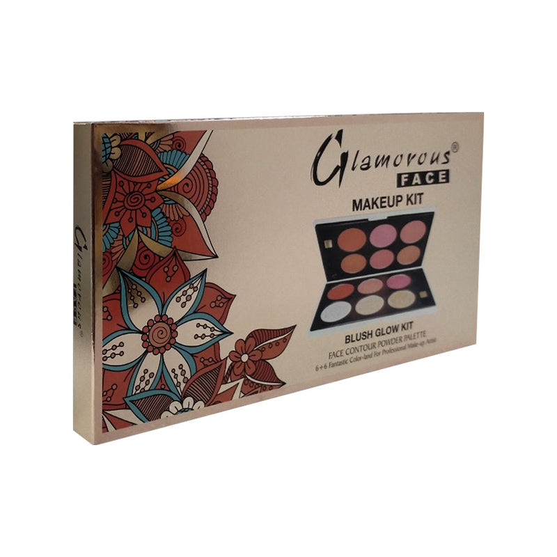 Glamorous Face 6+6 Blush Glow & Contour Kit