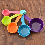 5 Piece Multicolor Measuring Cup Spoon Set for Precise Cooking & Baking