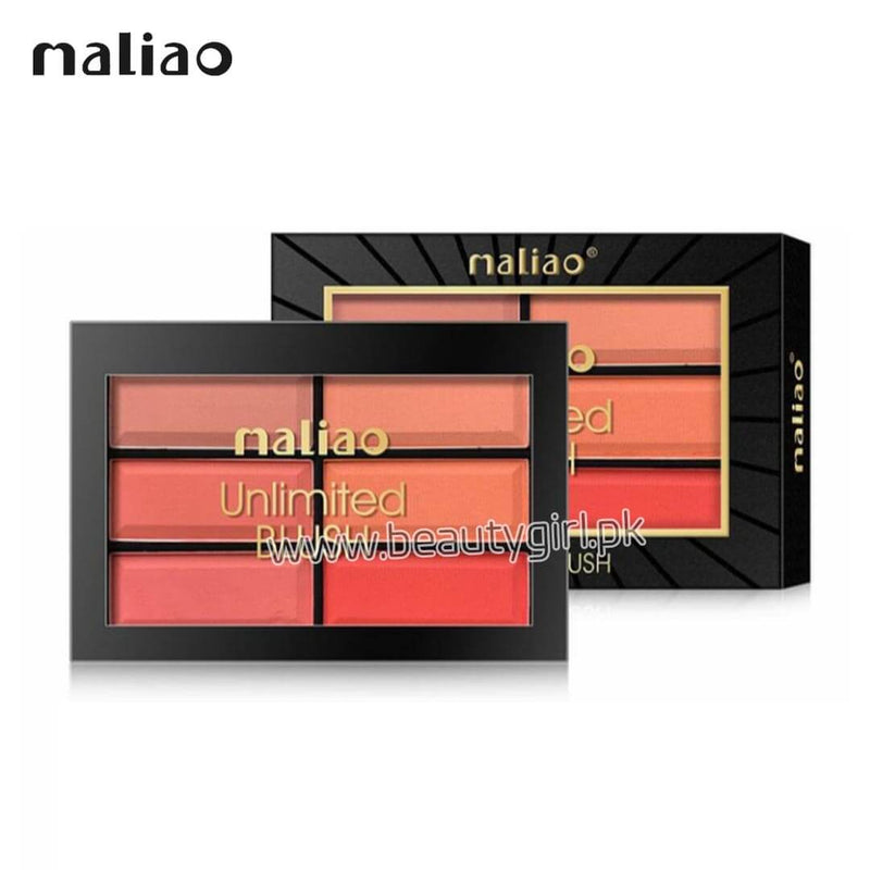 Maliao Unlimited Blush + Seven Cool Diamond Highlighter Palette